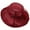 Red 2, variant on Hot Sale! Audhol Baseball Caps Women's Headdress Hat Women's Wedding Hat Sun Hat Flower Shade Seaside Beach Hat Purple