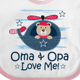thumbnail image 4 of Inktastic Oma and Opa Love Me Grandson Boys Baby Bib, 4 of 4