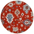 thumbnail image 2 of Addison Rugs Chantille Indoor/Outdoor Traditional Oushak Red Washable Round Rug, 8' x 8', 2 of 6