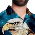 thumbnail image 5 of Starry bird Men's Short Sleeve Beach Shirts, Hawaiian Printed Button Down Summer Casual Unisex Men's Shirts, 5 of 6