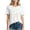 Beige, variant on Women's Printed Short Sleeve T-Shirts Everyday Casual Tops Under $10 with Free Shipping Soft Comfort Fit & Trendy Styles