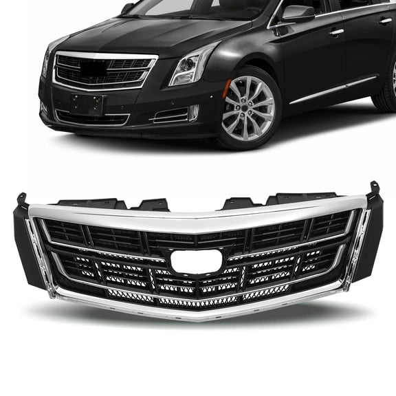 CCPAO Front Upper Bumper Radiator Grille Grill Compatible with Cadillac XTS 2016-2017 23473084