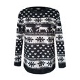 thumbnail image 4 of Camisas Navideñas Para Mujer Tops de Manga Larga Casual Elk Muñeco de Nieve Impreso Jersey O-Cuello Blusa Odeerbi ODB209449, 4 of 5