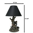 thumbnail image 2 of Mythical Creature Sasquatch Big Foot Cryptid Ape by Tree Trunk Table Lamp Decor, 2 of 9