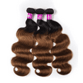 thumbnail image 6 of Ustar Unique Bargains Ombre Two Tone#1B/30 Color Black Auburn Brazilian 3 Bundles 100% Human Hair 18"20"22"inch with Lace Closure 16", 6 of 7