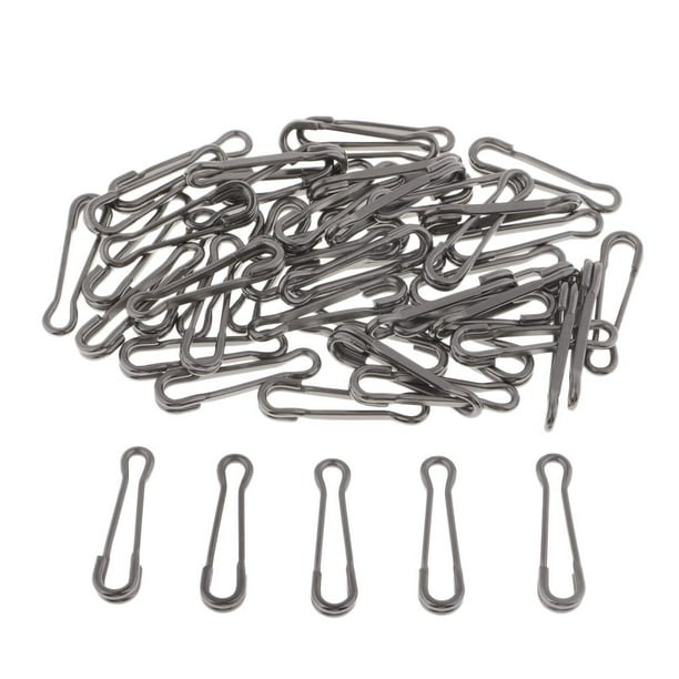 50 Piezas de pesca Macarena Cambio Rápido Hawaiano Broches Giratorios Cebos Señuelos Clip 14mm 17mm 20mm 24mm 29mm 34mm