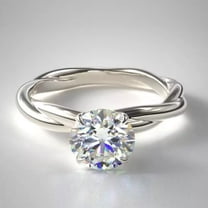 Women's Wedding Ring 14K White Gold 1.00 Ct IGI Certified Lab Grown CVD Diamond