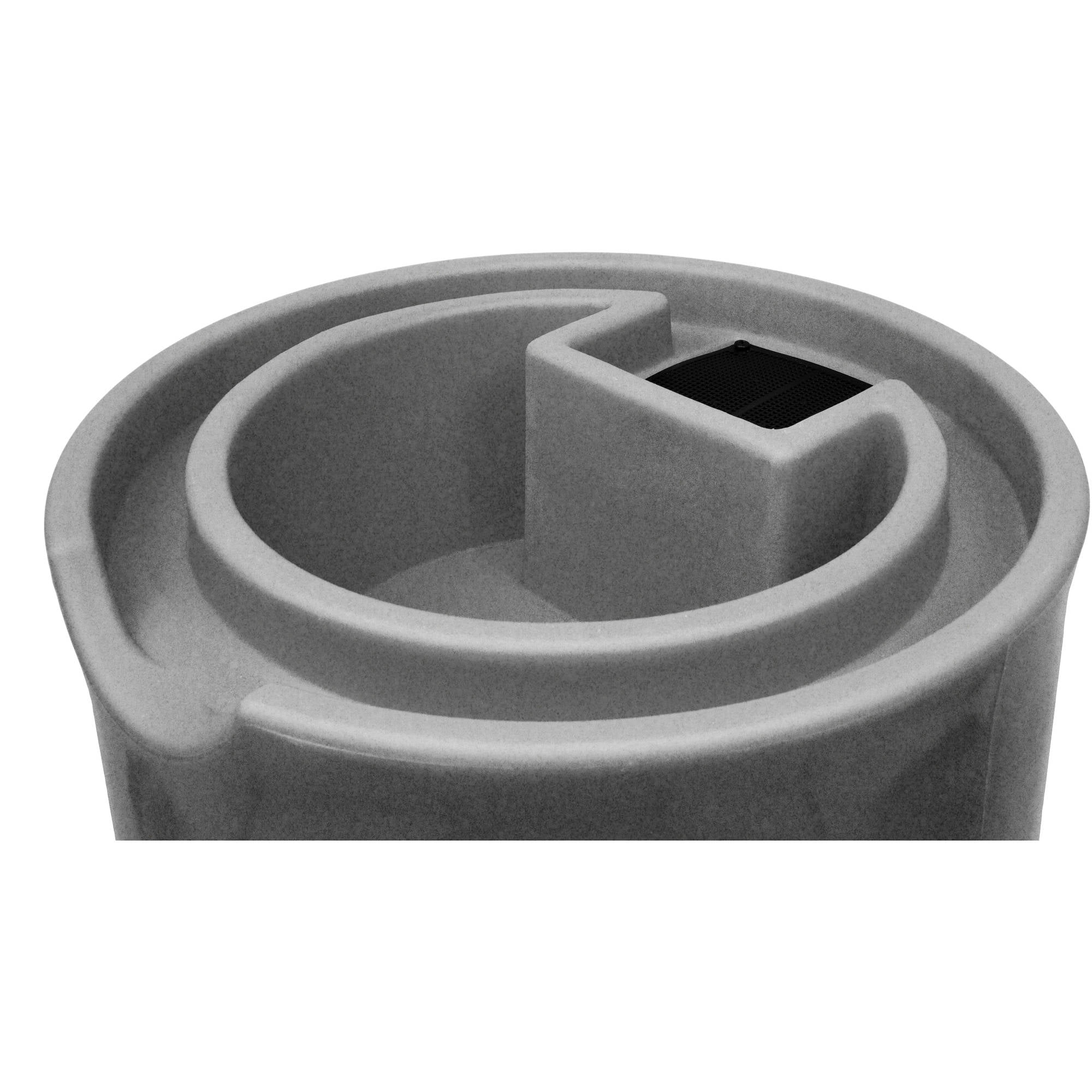 Good Ideas Impressions Reflections 50 Gallon Rain Saver Barrel, Light Granite