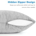 thumbnail image 6 of Aship Cooling Pillow Cases, Dual-Sided Summer Cooling Pillowcases, Arc-Chill Jade-Infused Fiber, Breathable Moisture-Wicking, Non-Slip Hidden Zipper, Machine Washable, Standard 20''x26'', 2 Pack Gray, 6 of 8