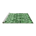 thumbnail image 2 of Ahgly Company Machine Washable Indoor Rectangle Abstract Emerald Green Modern Area Rugs, 7' x 9', 2 of 4