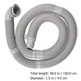 thumbnail image 4 of Washing Machine Drain Hose Washer Drain Hose Extension Pipe (1.5 Meters), 4 of 6