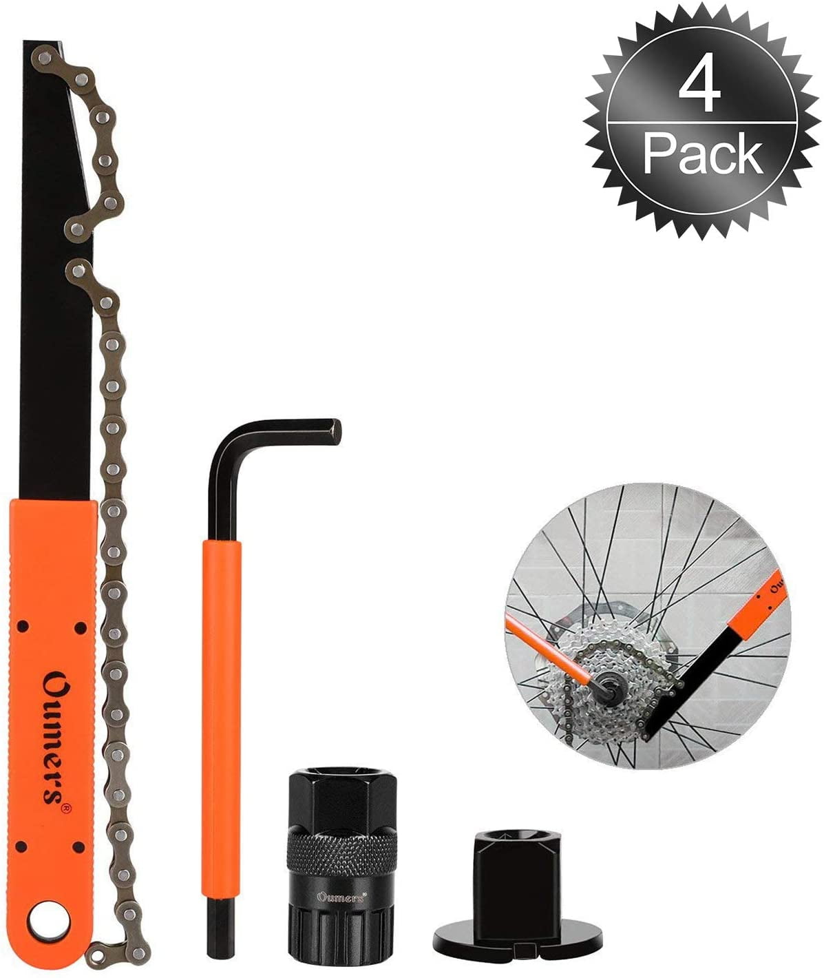 removing cassette with chain whip