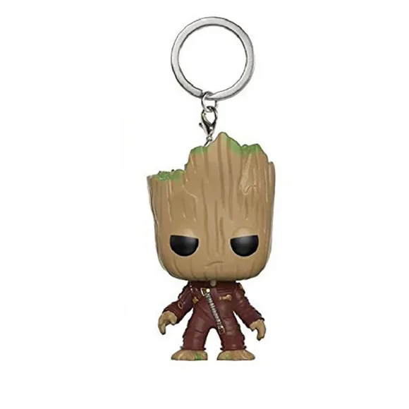 FUNKO Galaxy of the Guardians Tree Man Keychain Toy Wonder Woman Sailor Moon Dragon Ball Naruto Dolls Rick Dustin Eleven