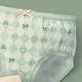thumbnail image 5 of Ccpelsie Girls Toddler Briefs Kids Panties Soft Cotton Underwear Comfortable Cute Print(Light Green,1-2 Years), 5 of 5