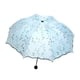 thumbnail image 3 of Paraguas plegable práctico y ligero con diseño floral, ideal para la lluvia y el sol. Azul claro, 3 of 9