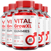 (5 Pack) Vital Grow XL Gummies Vital Grow XL Reviews, Overall Daily Health Support 1000mg Maximum Wellness Supplement Formula (300 Gummies)