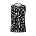 thumbnail image 6 of Lsque Skeletons Dancing Print Men's Cotton Blend Sleeveless Muscle Shirts (S-3XL)- Moisture Wicking, Odor Protection, UPF 30+,Medium, 6 of 8
