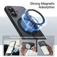 thumbnail image 3 of JETech 360 Degree Rotatable Ring Case for iPhone 17 6.3-Inch with Camera Control Button, Compatible with MagSafe Phone Cover (Black), 3 of 7