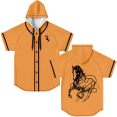 thumbnail image 2 of 2hollis Black Horse Merch Baseball Hoodie Sport Jacket Tee Fashion Design Short-Sleeved Tops, 2 of 8