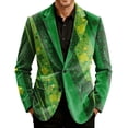 thumbnail image 4 of Mens Corduroy Vintage Blazer Valentines Day Love Two Button Jacket Notch Lapel Love Heart Print Suit Jacket with Pockets Stylish Casual Lightweight Valentines Day Blazers Suit Jacket,Deep Green 3XL, 4 of 6