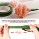 thumbnail image 3 of 12 rollos de cinta floral verde de 0,43 pulgadas y 22 yardas para envolver tallos de ramo, adhesiva, impermeable y flexible (verde oscuro), 3 of 5