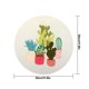 thumbnail image 2 of Patrón de planta bordado hecho a mano DIY algodón lienzo punto de cruz kits de bordado de colores mezclados para principiantes Eigraketly HA5604-01B, 2 of 5