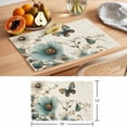 thumbnail image 6 of Vintage Tulip Placemats Set of 8, Butterfly Flower Non-Slip Place Mats Washable Table Mats for Kitchen Dining Table Decorations Indoor/Outdoor, 6 of 9