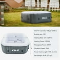 thumbnail image 2 of CO-Z 5' Square Inflatable Hot Tub Portable 2-4 Person Pool for Patio Backyard Gray, 2 of 9
