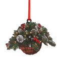 thumbnail image 2 of Lssam Hanging Mistletoe Decor with Berries Pine Cones, Christmas Kissing Ball Ornament for Doorway Home Tree, Elegant Festive Party Holiday Decoration, 2 of 6