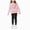 A302-Pink, variant on XZNPDUCQ 7-8 Years Toddler Big Girls Pants Clothing Set 2pcs top and Pants Sweatshirt Joggers Pants Set Leisure Fall Winter Outfits Set A302-Pink