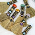 thumbnail image 2 of DESIGNICE Crystal Broom,Delicate &Warm Gemstone Broom,Not Convenient to Fade,Style5, 2 of 4