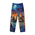 thumbnail image 2 of Fotbe Neon Shanghai Cityscape Night Men's Pajama Pants,Sleepwear Pants,Pj Bottoms Drawstring And Pockets-XX-Large, 2 of 7