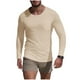 thumbnail image 2 of pstuiky camisetas de manga larga para hombre, Camiseta deportiva de manga larga con cuello redondo y bolsillo informal de colores sólidos para hombre Tops de hombre xxxl, 2 of 6