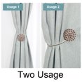 thumbnail image 4 of Curtain Tieback 15.7 Inch Window Curtain Buckle Tiebacks Clips Holder Chocolate Color, 4 Pack, 4 of 7