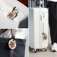 thumbnail image 6 of Fish 2pcs PU Leather Round Bag Tags Suitcase Handbag Tags with Privacy Cover and Name ID Tag for Travel Luggage, Handbags, Backpacks, School Bags, 6 of 6
