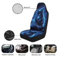 thumbnail image 6 of Yuyamidu Blue Wolf Car Seat Cover Full Set for Front Seats Fashion Car Interior Accessories Set Men Women Auto Interior Seat Covers Saddle Blanket, 6 of 7