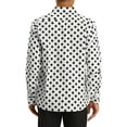 thumbnail image 3 of INSPIRE CHIC Men's Polka Dots Dress Shirts Button Down Long Sleeves Shirt, 3 of 5