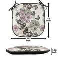 thumbnail image 5 of Vintage Chair Seating Cushion, Nostalgic Floral Pattern with Hand Drawn Flowers and Curly Leaves, Soft Seat Pads for Office with Anti-slip Backing, 16"x16", Multicolor, by Ambesonne, 5 of 7