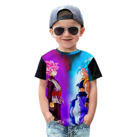 

Fnyko T Shirt for Boys GirlsDragon Ball Print Casual Shortsleeve Crew Neck Street T Shirt Gift for Boys Girls Women Men