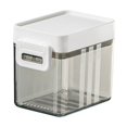 thumbnail image 2 of Cereal Container Bin AirTight Lid Nidge Organizador de grano Tanque de grano Fresco Manteniéndose apilable para gabinete Tuercas de nueces de hogar gris 300ml, 2 of 9
