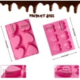thumbnail image 2 of 2pcs 6 Holes Heart/Diamond Silicone Molds,3D Mousse Cake Mold for Hot Chocolate Bomb Baking Chocolate Fondant Wedding Engagement Valentines Day, 2 of 8