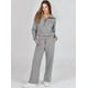 thumbnail image 2 of Conjunto de chándal de 2 piezas para mujer, otoño de 2023, sudadera holgada con media cremallera y pantalón de chándal de pierna ancha, conjunto de chándal para estar en casa., 2 of 5