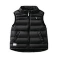 thumbnail image 4 of SHIWEN 3-12Y Girls Boys Puffer Vests for Toddler Kids Warm Quilted Sleeveless Jacket Lightweight Full-Zip Waistcoat Fall Winter Coats, 4 of 6