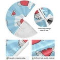 thumbnail image 2 of FMSHPON Valentine's Day Cute Love Angle Xmas Christmas Tree Skirt Stand Mat for Holiday Party Decoration Indoor Outdoor 36 inches, 2 of 6