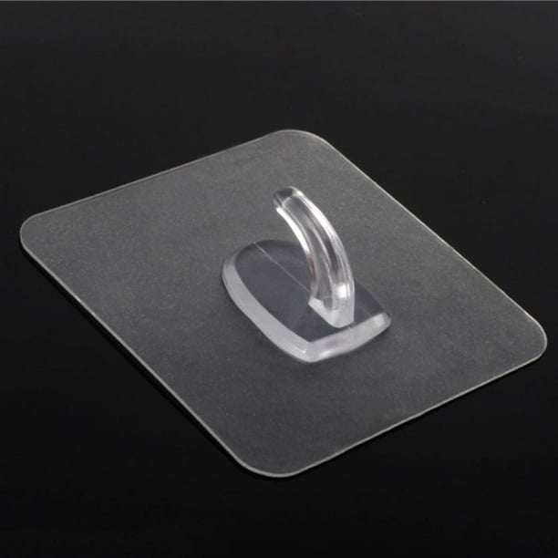 5x Gancho adhesivo perfecl para montaje en pared de plástico PVC 8x8cm