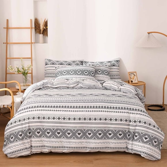 EARKITY Comforter Set, Bedding Duvet Cover Sets, Lightweight Soft Breathable Farmhouse Bedding Duvet Cover Set, Microfiber Soft and Breathable for All Season, 1 x Bedclothes, 2 x Pillowcase