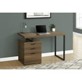 thumbnail image 3 of Monarch Specialties Computer Desk, Home Office, Laptop, Left, Right Set-up, Storage Drawers, 48"l, Work, Metal, Laminate, Walnut, Black, Contemporary, Modern, 3 of 4