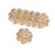 thumbnail image 4 of 6 manteles individuales florales de PVC antideslizantes e impermeables con diseño de flores. oro, 4 of 9