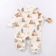 thumbnail image 2 of Baby Pure Cotton Long Sleeved Newborn Toddler Clothes Boys And Girls Baby Romper Pajamas Crawling Clothes, 2 of 7