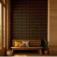 thumbnail image 2 of S4Sassy Floral Stripes Wallpaper - Green Walls Covering, 25" x 120" Self-Adhesive Vinyl Wall Paper, Wallwrap, Easy DIY Walls Covering For Boho aesthetic wall decor, Living Room, Living Spaces, 2 of 9